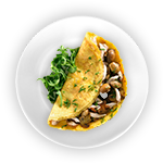 Mushroom & Cheese Omelette 
