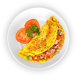 Bacon & Cheese Omelette 