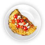 Ham, Tomato & Cheese Omelette 